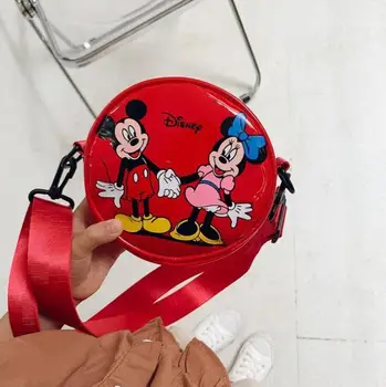 Disney Mickey Torba Ženske Minnie Lady Torbico, Modni Dihanje Denarnice Lahki Kovanec Torbici