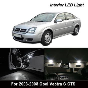 13pcs registrske tablice lučka Za 2003-2008 Opel Vectra C GTS Salon Nepremičnin LED žarnice Notranje Luči Komplet