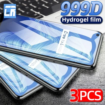 3Pcs Brez Prstnih Mat Hydrogel Film za NASPROTNEGA Realme 7 X7 6 6i X2 5 pro v3 c12 c15 V5 c11 x3 xt c3 Screen Protector Mehko Film