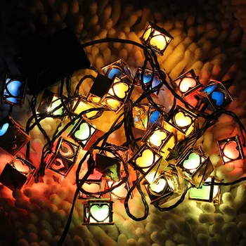 1pcs/veliko 28pcs Lučka Niz Božično Pisane LED Darilo Svetlobni Okraski za novoletne jelke 3.3 metrov Za Festival Okraski Stranka