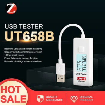 USB Tester ENOTA UT658 UT658B U Disk Zdravnik Polnilnike Voltmeter Ameter Zmogljivosti 9V napetosti tekoči meter ampermeter detektor prodaja