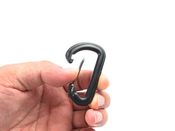 10Pcs Plastičnih EOS Keychain Posnetek, Carabiner Pohodništvo Split Mini Pomlad Zapirali Kavljem Carabiner Claspss GYH