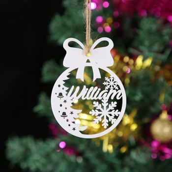 Osebno Ime Ornament, Les, Akril Božični Okrasek,Po Meri, Božična Darila, Božični Okraski, Osebno Božič