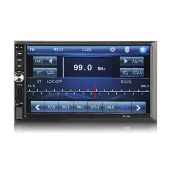 Avtoradio 7-palca Velik Zaslon z Stereo Fm-Radio, Bluetooth Mp5 Predvajalnik Pogled od Zadaj Kamero 7012B