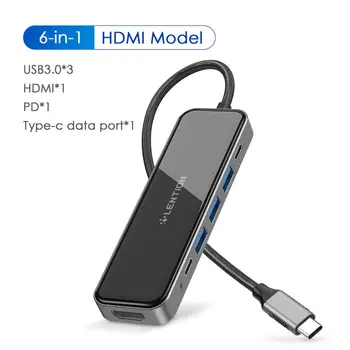 ZVEZDIŠČE USB za USB 3.0, HDMI Adapter Dock za MacBook Pro 13.3 Dodatki USB-Tip C C 3.0 Splitter 6 Vrat USB HUB z PD polnjenje