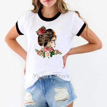 Precej Melanin Poppin Majica s kratkimi rokavi Ženske Pisane Črna Dekleta Čarobno Grafični Tshirt Ženske 90. letih Umetnosti Estetska Oblačila T-Shirt Debelo
