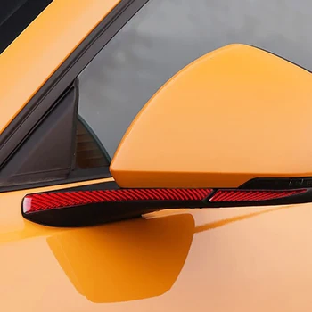 Avto Nalepke za Dekoracijo Ogljikovih Vlaken Rearview Mirror Dekoracijo Nalepke Avto Spremembe za Ford Mustang-2019