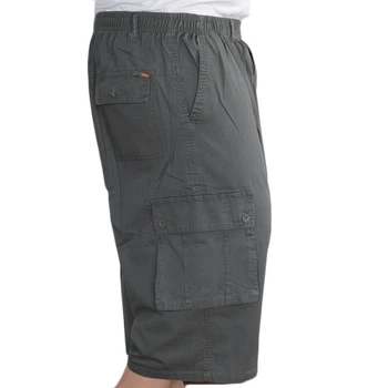 Poletje priložnostne hlače za moške srednjih let bombaž plaža hlače velikosti ohlapne hlače frock hlače tanke 6XL 5XL 4XL 3XL