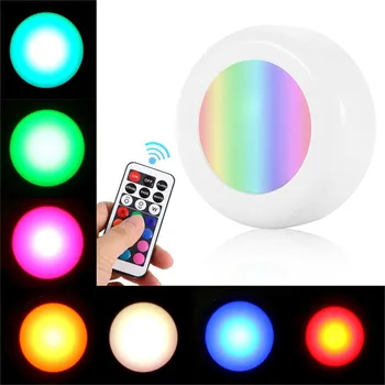 RGB 12 Barv LED Plošček Luči & 21 Tipka Zatemniti Dotaknite Senzorja v Okviru Kabineta Noč Svetlobe Za bližnje Omare, Stopnice, Hodnik