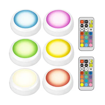 RGB 12 Barv LED Plošček Luči & 21 Tipka Zatemniti Dotaknite Senzorja v Okviru Kabineta Noč Svetlobe Za bližnje Omare, Stopnice, Hodnik
