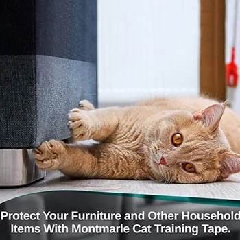 Hišnih Mačk Scratcher PVC Pad Doma Pohištvo Anti-Scratch Zaščitnik Mačka Muca Igranje Mat Kavč Stražar Jasno Nalepka