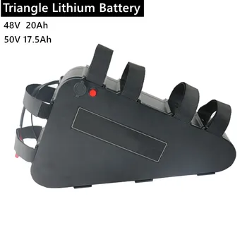 Trikotnik Litijeva Baterija 48 17.5 Ah ali 52V 20Ah Ebike Baterije z Nepremočljiv Pokrov USB Charge Vrata za 48V 1000W 1500W Motornih