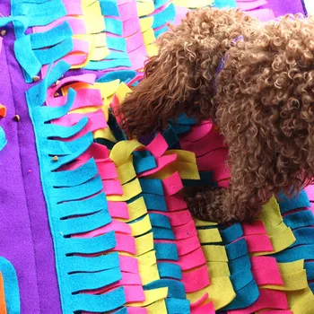 Hišni Pes Snuffle Mat Pet Nahod Usposabljanje Odejo Snemljiv Flis Blazine Pes Mat Lajšanje Stresa Nosework Puzzle Igrača Pet Nos Pad