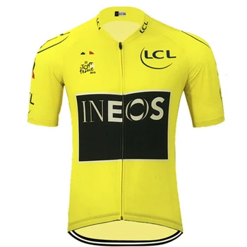 2020 Moških Ineos Francoski Tour Campeon Go Pro Kolesarski Poletje Kratek Rokav Kolo Jersey Hombre Maillot Ciclismo Majica