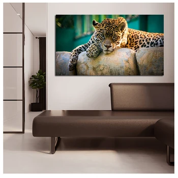 Platno Slikarstvo Leopard Plakatov In Fotografij Živali Plakat Slike Cuadros Wall Art Za Dnevna Soba Dekoracijo Brez Okvirjev