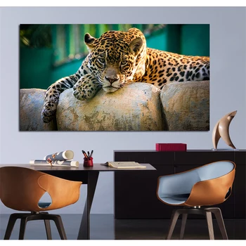 Platno Slikarstvo Leopard Plakatov In Fotografij Živali Plakat Slike Cuadros Wall Art Za Dnevna Soba Dekoracijo Brez Okvirjev
