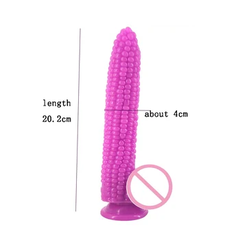 Črna Wolf Velik dildo sesalni ponaredek penis koruza dick sex igrače za ženske delcev površine vagina spodbujanje kroglice analni dildo seks