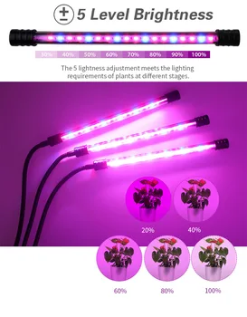 Usb Raste Svetilke LED Grow Light AC85-265V Celoten Spekter Rastlin Razsvetljavo Fitolampy F ali Rastlin, Cvetja, Sadik Gojenje