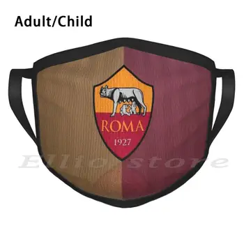 As Roma 3 Euro Lige Za Večkratno Uporabo Maske Šal Maske, Kot Rome, Italija Nogomet Totti Francesco Totti Romov Calcio Italia Volk