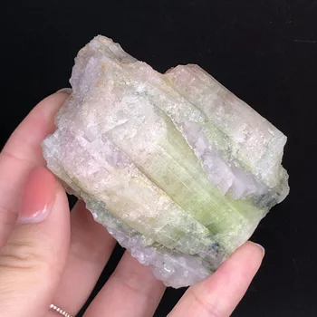 1PCS Naravne Zelene, Roza Turmalin Kristalov Mineralnih Združenje Grobo Kamen Vzorec Rock Redkih Original