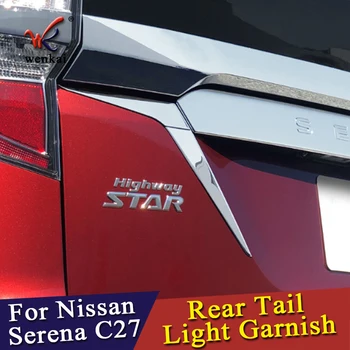 Zadaj Rep Svetloba Svetilke Naslovnica Stripa Trim Za Nissan Serena C27 Svetlobe Okvir Palico Avto Dodatki