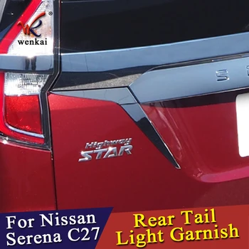 Zadaj Rep Svetloba Svetilke Naslovnica Stripa Trim Za Nissan Serena C27 Svetlobe Okvir Palico Avto Dodatki
