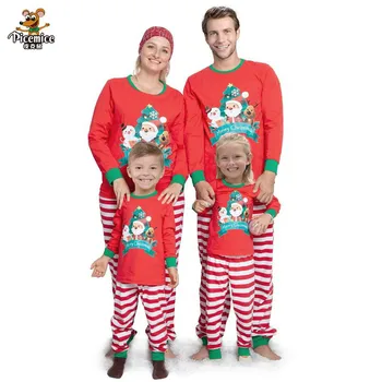 2020 Družino Božični Pižamo Santa Fatehr Sina, Mati, Hči Družine Ujemanje Obleke, Moške, Ženske, Otroške Pižame Nastavite Družino Videz