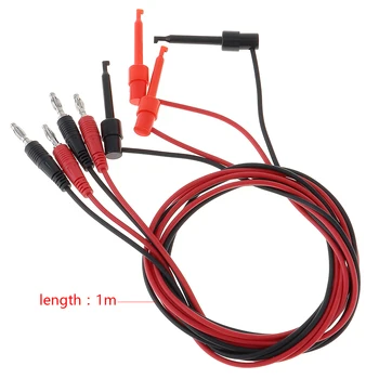 Prenosni 4pcs 4 mm Luč Plug za Testni Posnetek Kavelj Sonda Kabel Vodi Kabel za Multimeter Preskusne Opreme