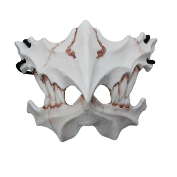 Halloween Grozo Masko Živali Tiger Naravnega Lateksa, ki je Primerna za Fazi Play COS Obleko gor 1 X Masko spodnjo Polovico Obraza Odraslih