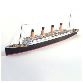 1:400 Titanik Britanski Titanik Cruiser 3D Papir Model Ladje Model Ročno DIY Vojaške Fan Zbirka Darilo Igrača za Otroke, Odrasle
