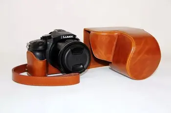 Fotoaparat Torba PU Usnje Primeru Kritje Za Panasonic Lumix DMC-FZ1000 FZ1000 DSLR Z Ramenski Trak