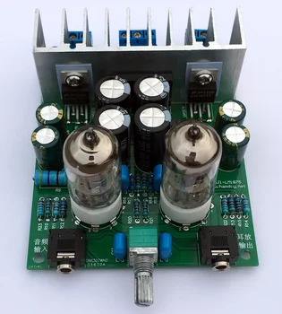 Diy kompletov HI-fi 6J1 tube ojačevalec za Slušalke ojačevalniki LM1875T ojačevalnik Odbor 30W preamp bile rezerve