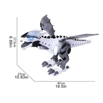 Velika Spray Mehanski Dinozavri S Krili Risanka Elektronski Hoja Živali Model Dinosaurio juguete Robot Pterosaurs Otroci Igrače