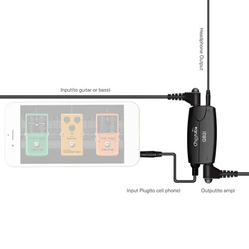GB2i Glasbila, Kitare Interface Adapter za Kitaro, Bas Tipkovnica Mikrofon Mešalnik Združljiva s Telefonom