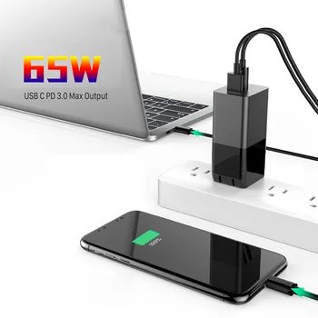 EU/ZDA/velika britanija/AU 65W Vtič USB Polnilec za Hitro Polnjenje Telefona Adapter za Huawei Tablični računalnik Prenosni Steno Mobilni Polnilnik Hitro Polnilnik