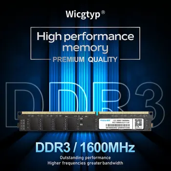 Wicgtyp DDR3 8GB 1600Mhz Ram Pomnilnika 240pin Za Namizje Z Visoko zmogljivostjo, Visoko Hitrost