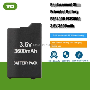 1PC Gamepad Baterija 3,6 V 3600mAh za Sony PSP PSP 2000 3000 PSP2000 PSP3000 PlayStation Portable Zamenjava Polnilne Celice