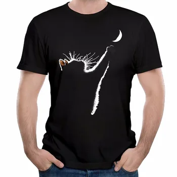 Nov Prihod Moški Modni 2017 Poletje Slog Visoke Kakovosti moška T-shirt Lovi Luno Bombaž Natisnjeni T Shirt Moške blagovne Znamke