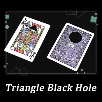 Triangle Black Hole Card Čarovniških Trikov Enostavno Igranje Kartice Blizu Ulica Iluzijo Prevara Mentalism Puzzle Igrača Magia Kartico Smešno