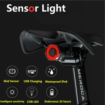Izposoja Lahka Kolesarska LED Cesto, MTB Kolesarske Luči Zadnje Luči Sedlo Sedežna IPX6 USB Polnjenje zadnje luči Enfitnix vroče prodajo 2019