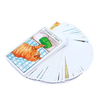 Mačka Tarot Kart Magic Polno Angleščini Branje Usode Krova Igre Tarot Krova Igre Družino Igralne Karte Darilo