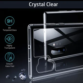 Luksuzni Kaljeno Steklo Ohišje Za Samsung Galaxy S21 Ultra Plus Pregleden Polno Kritje Za Note20 S20 Ultra Mehka Rob Fundas