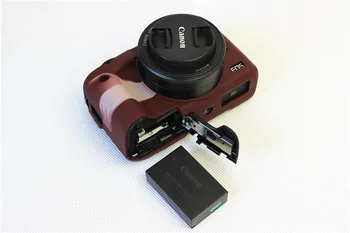 Lepo Mehke Silikonske Gume Fotoaparat Telo Kritje Primera Kože za Fotoaparat torba torba za Canon EOS M3 EOSM3