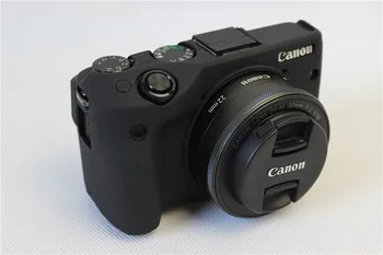 Lepo Mehke Silikonske Gume Fotoaparat Telo Kritje Primera Kože za Fotoaparat torba torba za Canon EOS M3 EOSM3