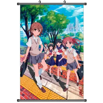 Japonski Anime Določene Znanstvene Railgun Uiharu kazari Shirai Kuroko Saten Ruiko Misaka Mikoto Doma Dekor Steno, se Pomaknite Plakat