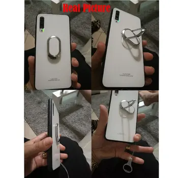 Stojalo Obroč Pokrov Magneta Za Huawei Honor 20i 10i 9X 8 9 8X Max Y5 2019 Primeru Težko Kaljeno Steklo Zaščitno Nazaj Primeru