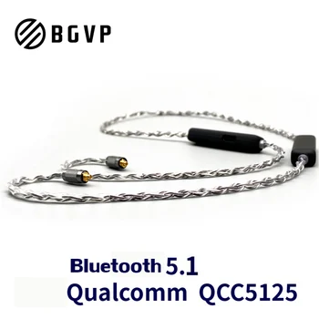 BGVP M2 TWS Bluetooth Slušalke Žične 6N Eno Crystal Baker Silver Plated Nadgradnjo Kabel 0.78 MMCX Vmesnik, Prilagodljiva Kodiranje