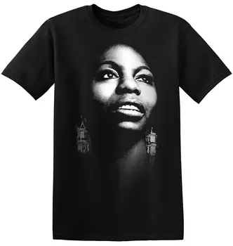 Nina Simone T Shirt Jazz Pevka Letnik Classic Rock Band Nova Tee Srajce 3-A-093