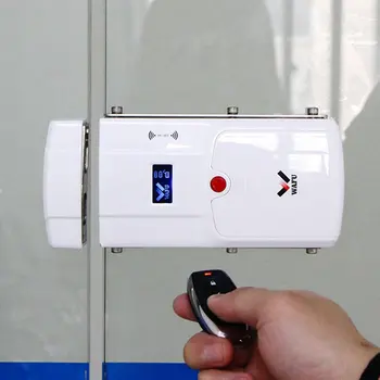 Pametno Elektronsko Zaklepanje HF-011A Bluetooth Omogočen Daljinski upravljalnik brez ključa Zaklepanje Vrat Zapah Vgrajen Alarm za Varnost Doma