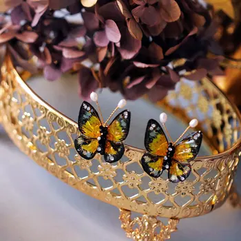 SINZRY original ročno glaze deisgn naravni biser metulj stud uhani za ženske lady ustvarjalne nakit